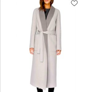 EUC SOIA & KYO Daphne-RVFX Wool Wrap Coat
